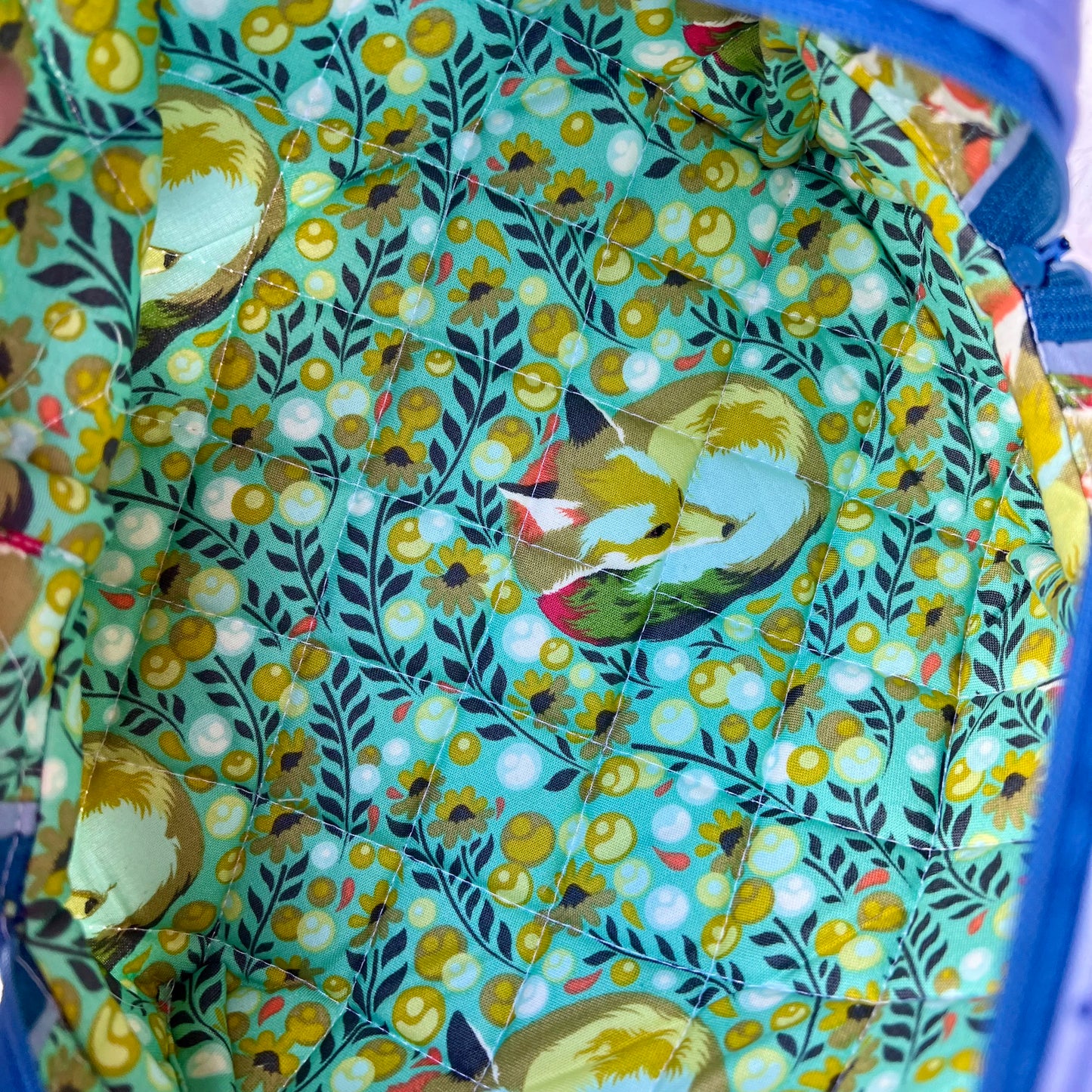 Patchwork Large Boxy Quilted Zippered Bag