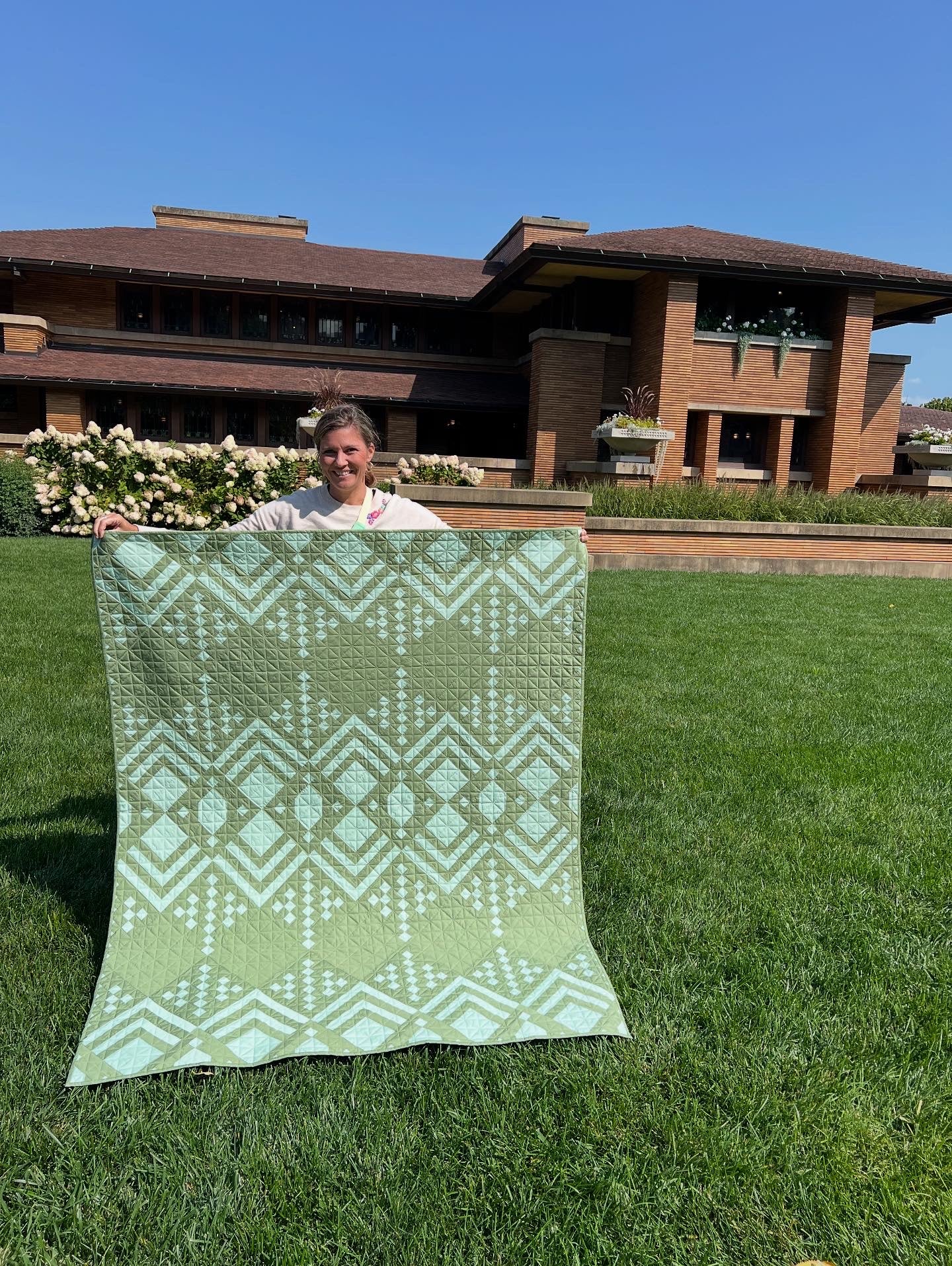 Traditional Frank Lloyd Wright Rifle Paper Co Quilt Chickie Tails