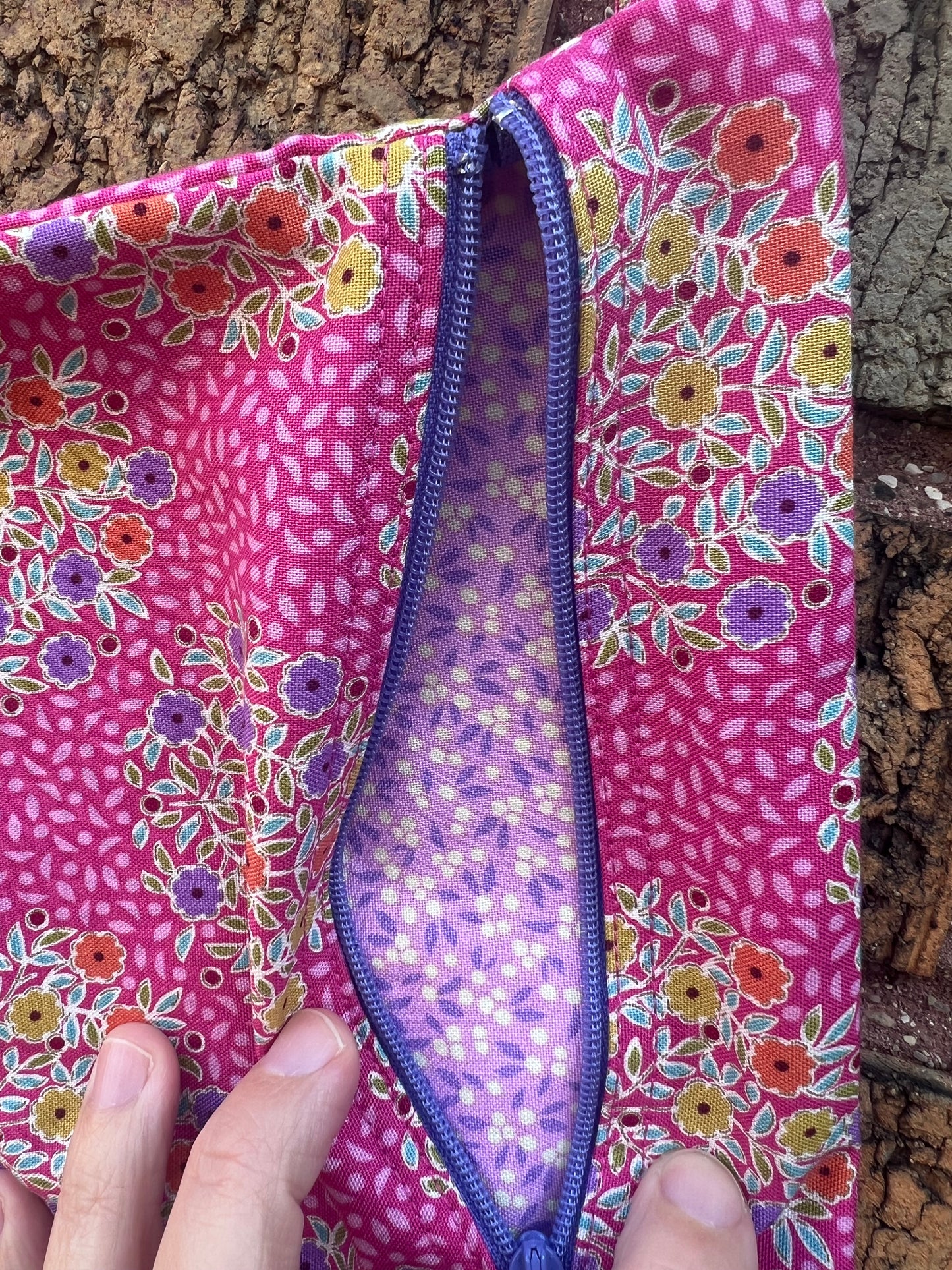 Small Zippered Wristlet with Strap