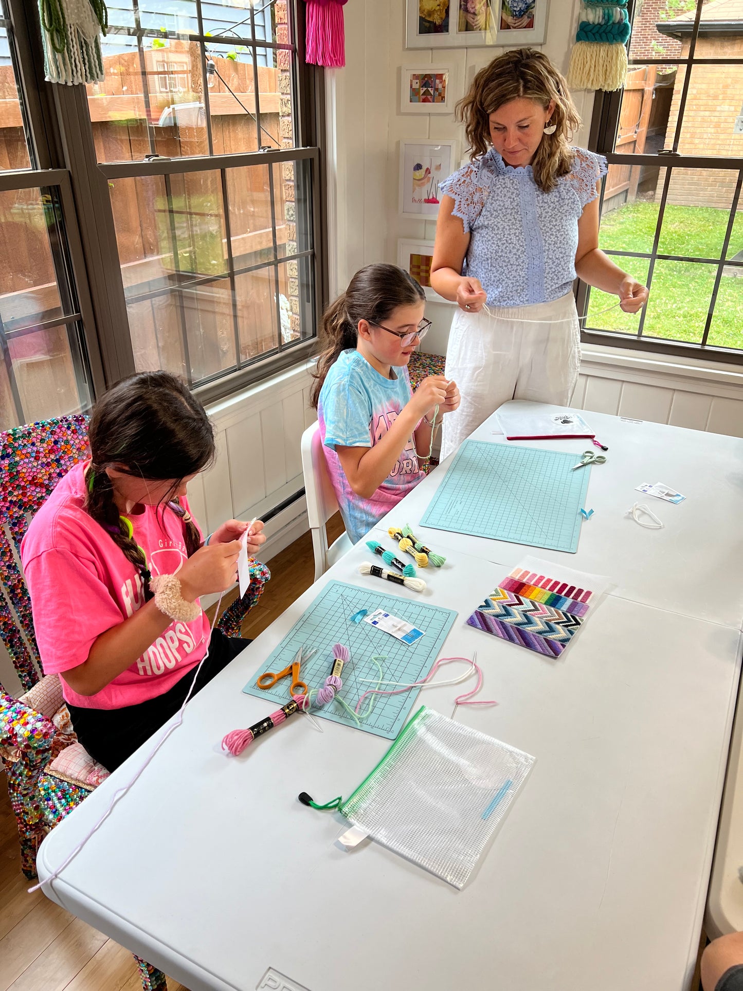 Fiber Arts Camp July 7-11: 9:15 am-12:15 pm, Ages 10-14