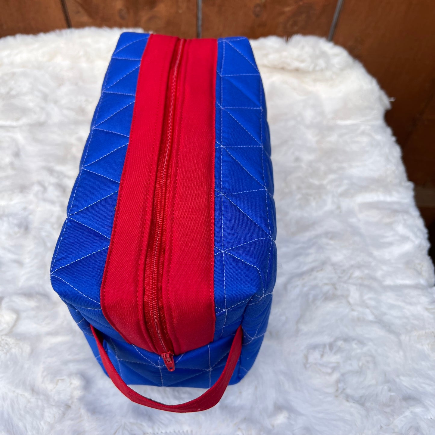 Mafia Surprise Large Boxy Zippered  Quilted Pouch