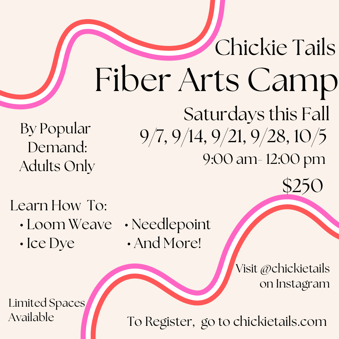 *Adult* Fiber Arts Camp (5 Saturdays, 9am-12pm)