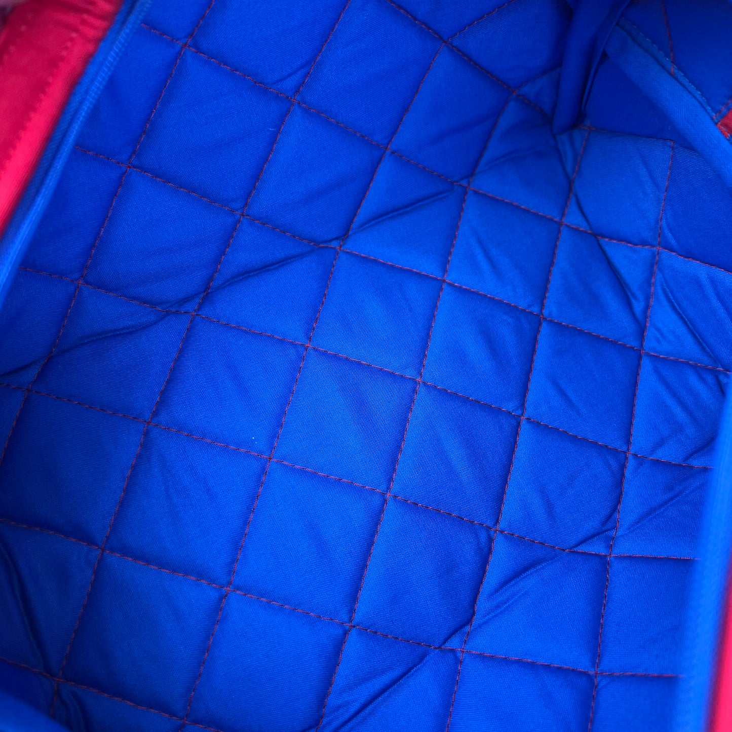 Mafia Large Boxy Zippered  Quilted Pouch