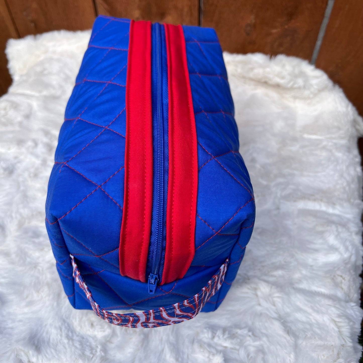 Mafia Surprise Large Boxy Zippered  Quilted Pouch