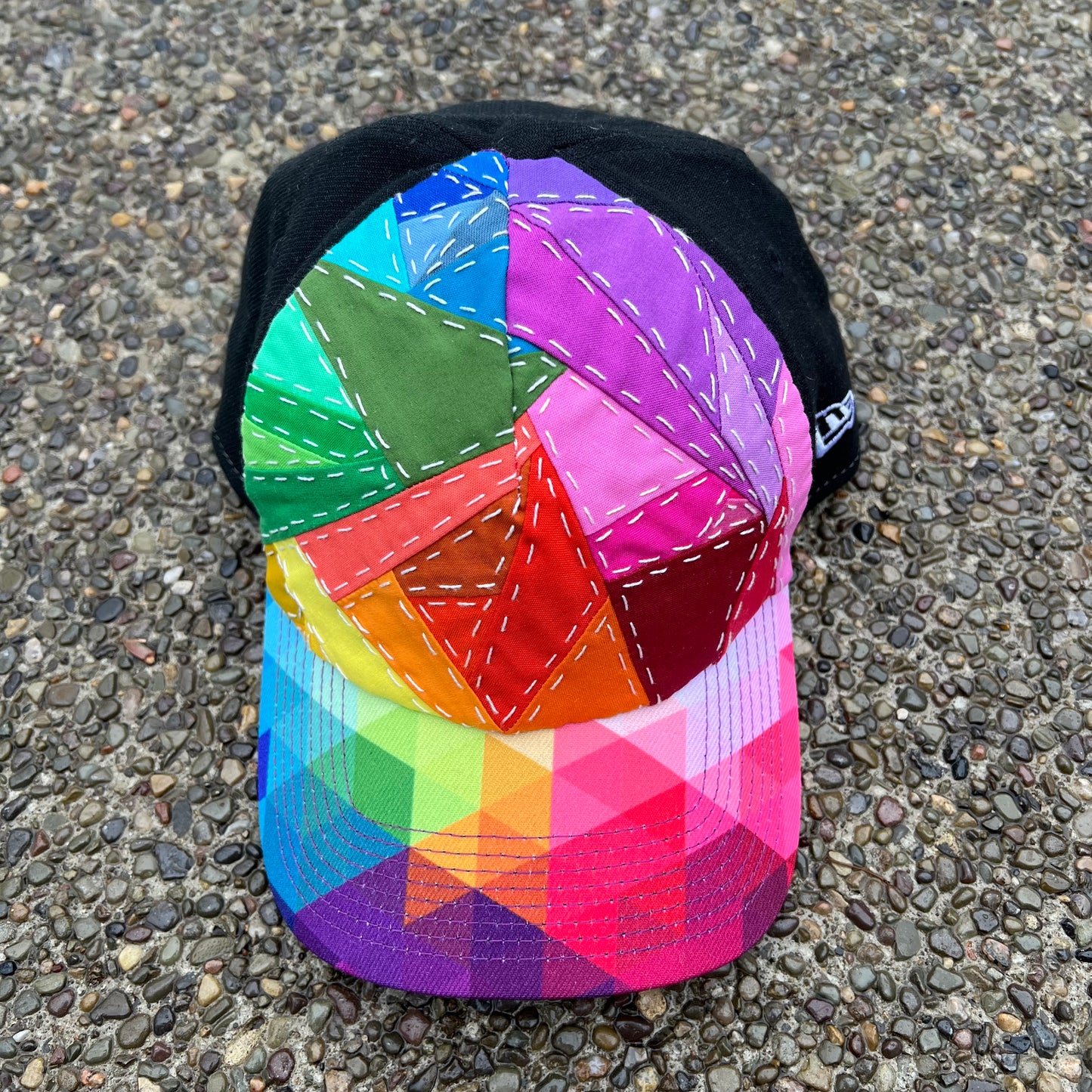 Upcycled Rainbow Cap