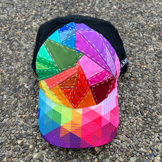 Upcycled Rainbow Cap