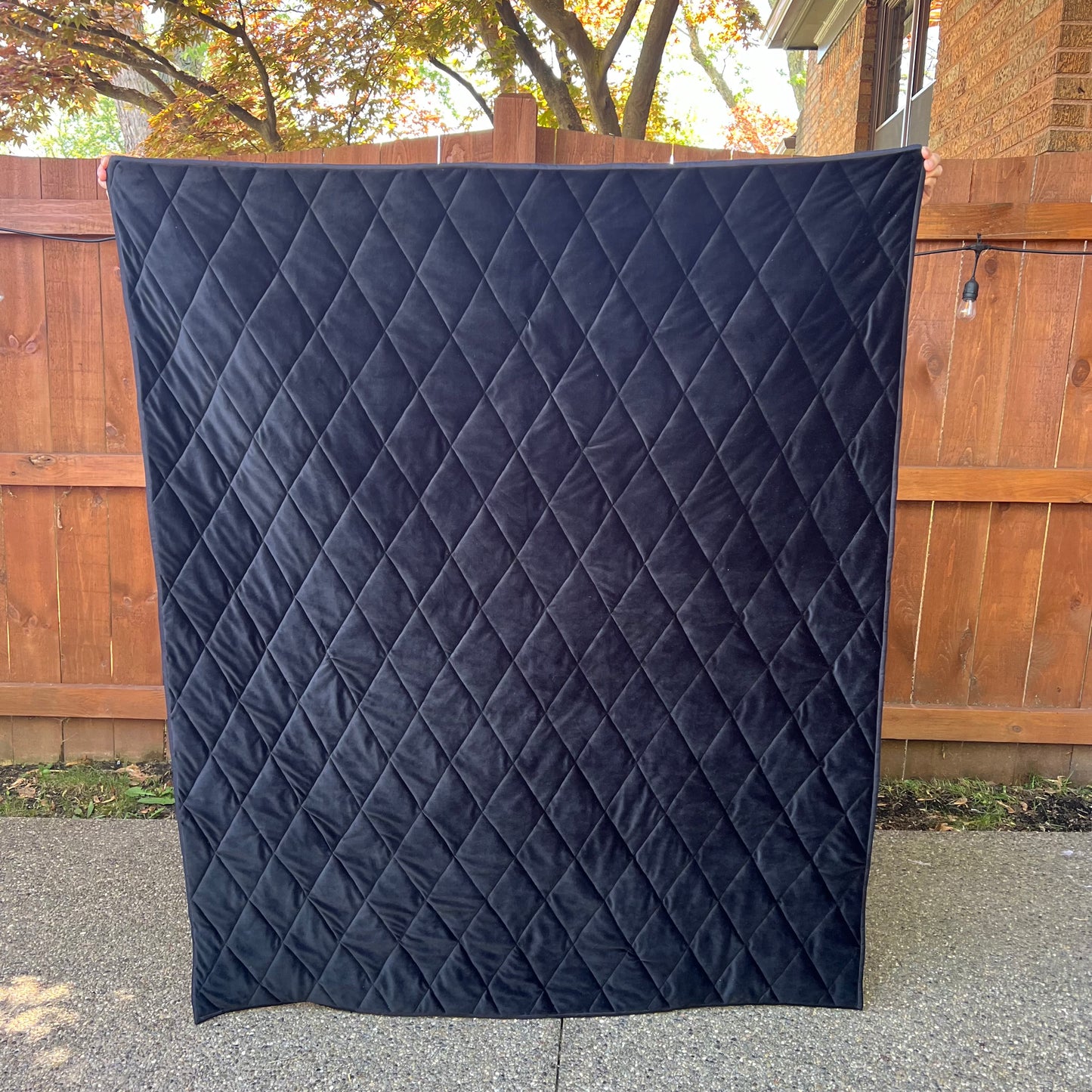 Modern Pixilated Rose Throw Quilt